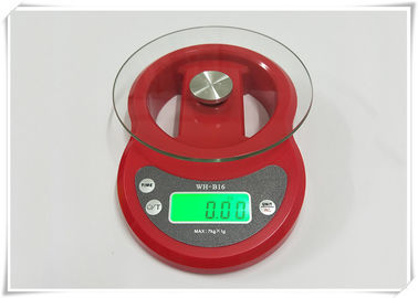 Китай Закаленный цвет стеклянного домашнего электронного масштаба красный для кухни веся еду поставщик