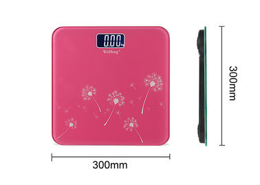 Китай Масштабы цифров ванной комнаты квадрата 300кс300ММ, розовые электронные масштабы веса поставщик